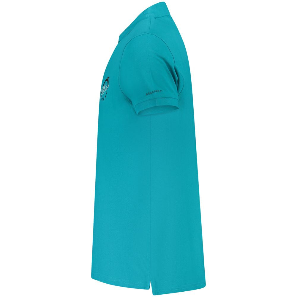 Trussardi Hellblaues Baumwoll-Poloshirt für Männer