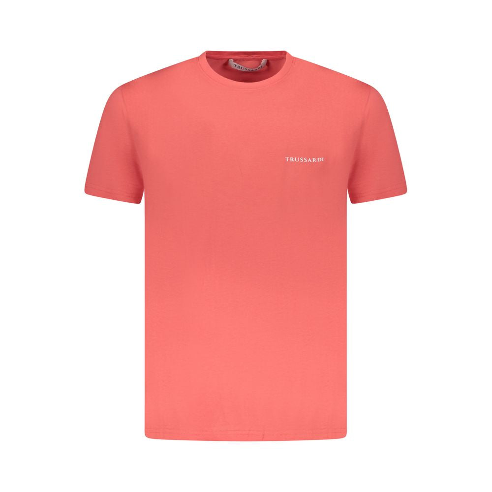 Trussardi Rosa Baumwolle Männer T-Shirt
