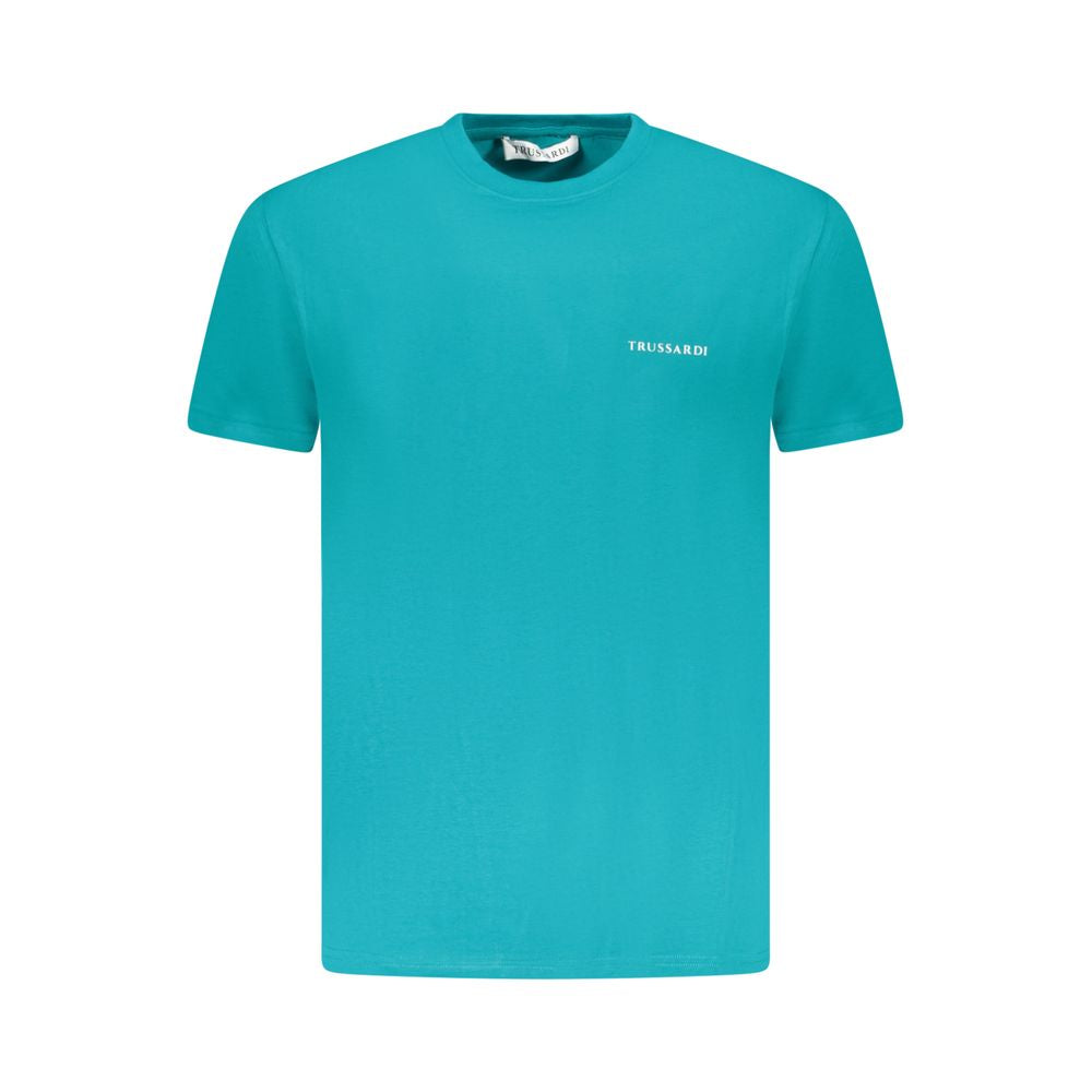 Trussardi Hellblaues Baumwolle Herren T-Shirt