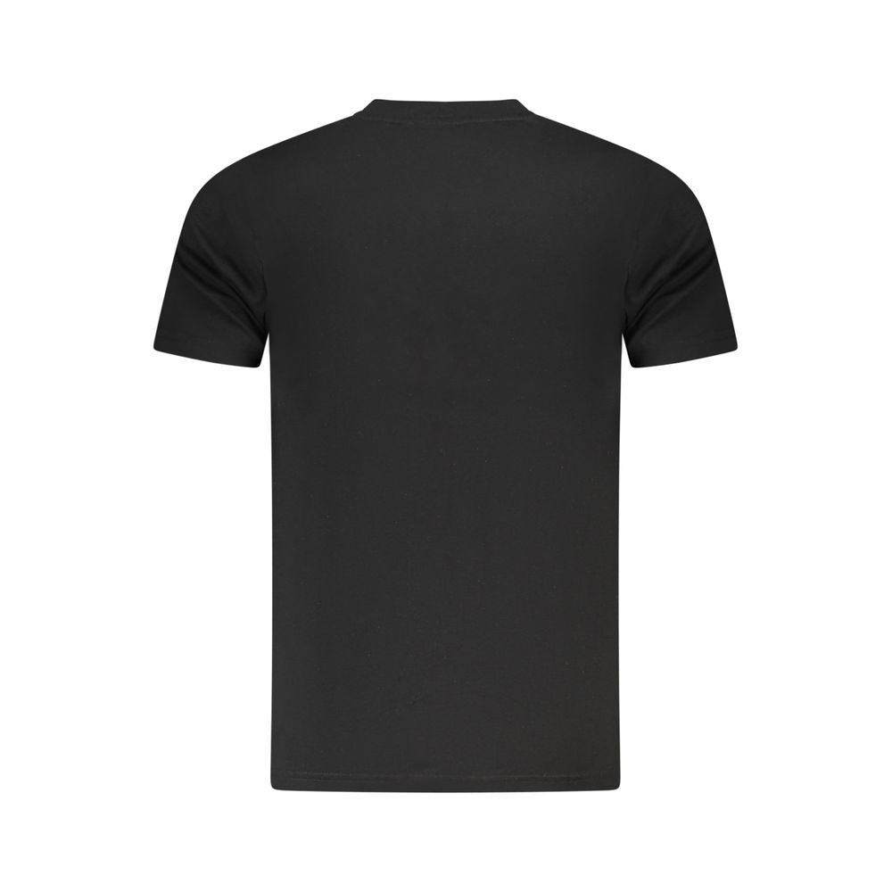 Cavalli Class Schwarzes Baumwolle Männer T-Shirt