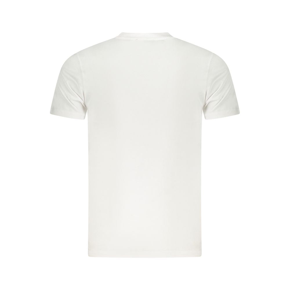 Cavalli Class Weißes Herren-T-Shirt aus Baumwolle