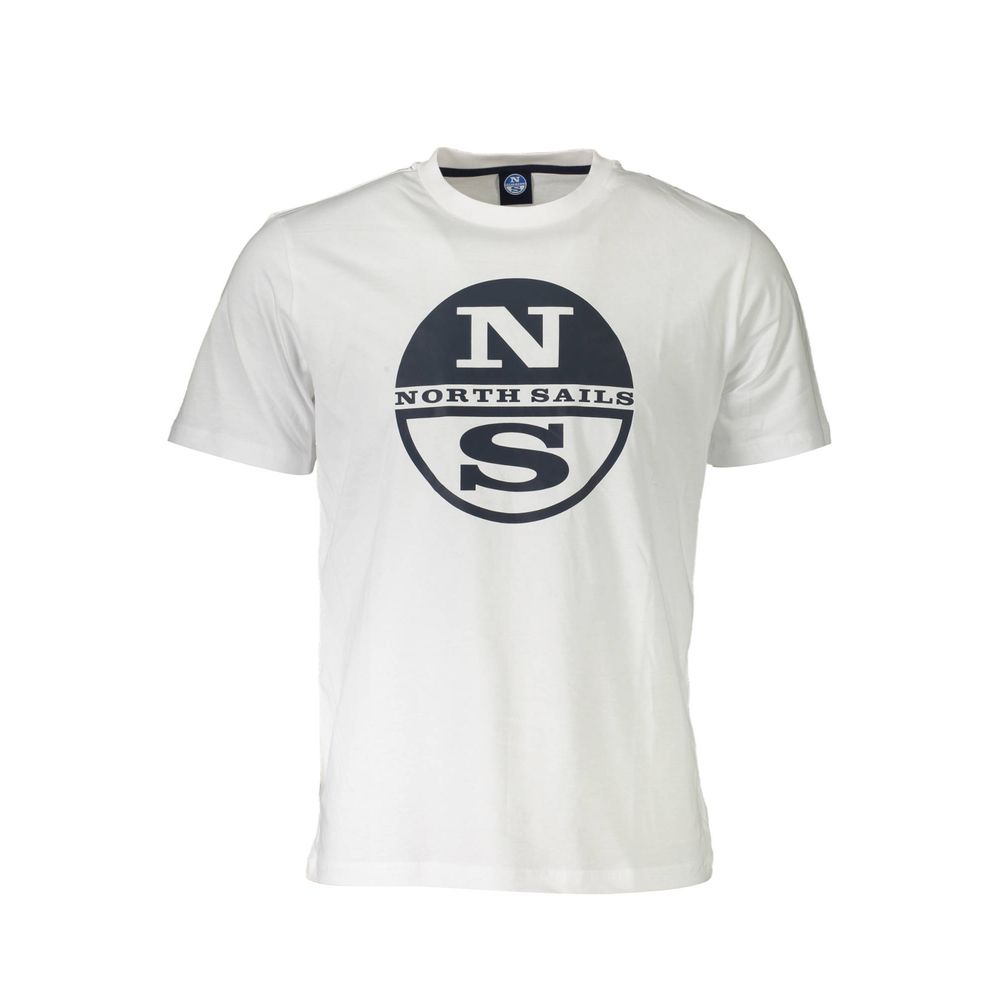 North Sails Weißes Baumwolle Männer T-Shirt