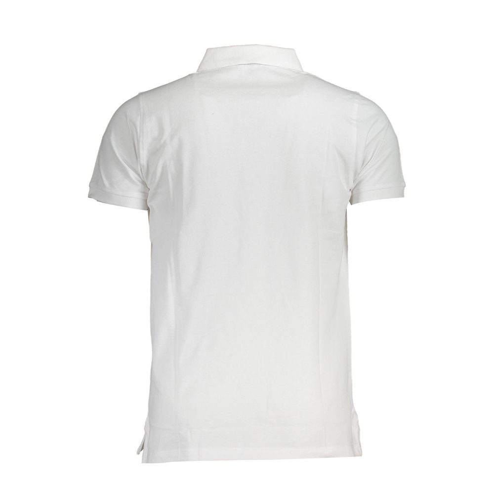 Norway 1963 Weißes Baumwoll-Poloshirt für Männer