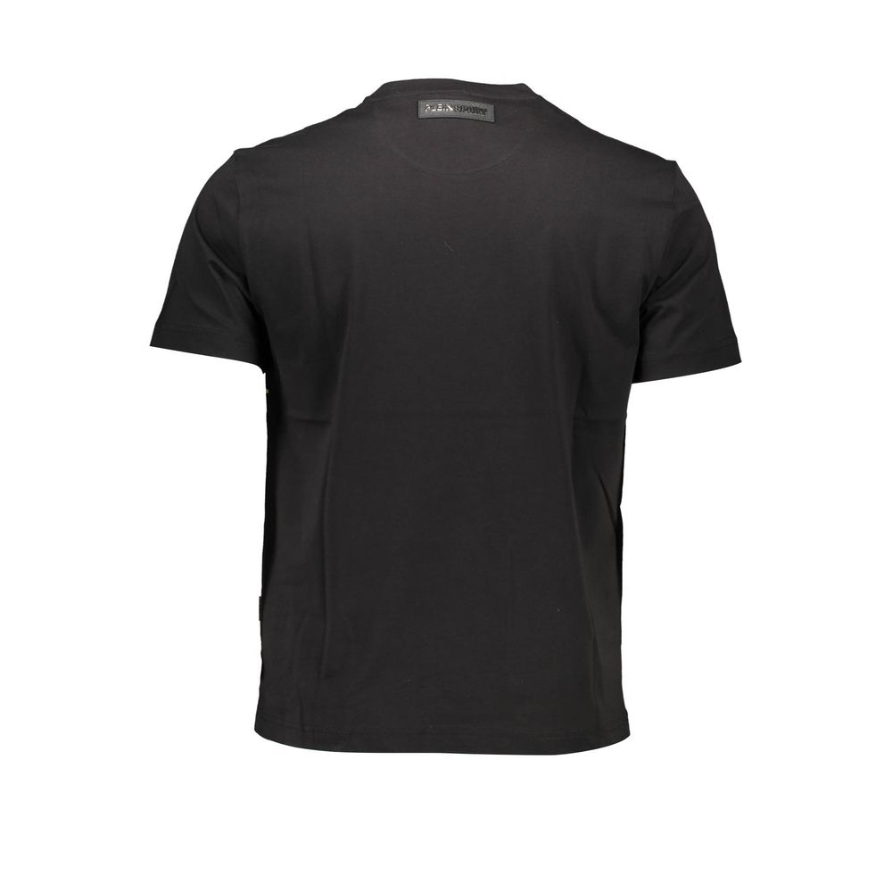 Plein Sport Schwarzes Baumwolle Männer T-Shirt