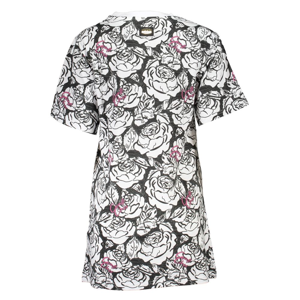 Cavalli Class Weißes Baumwollkleid für Frauen