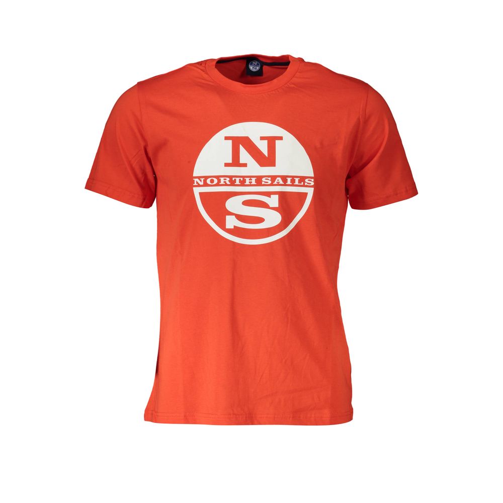 North Sails Rotes Baumwolle Männer T-Shirt