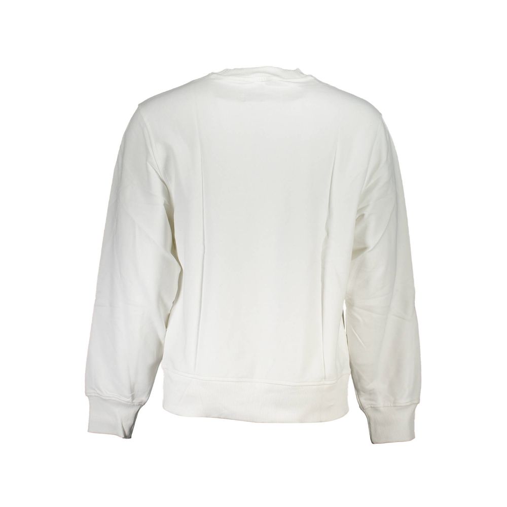 Calvin Klein Weißer Baumwollpullover für Männer