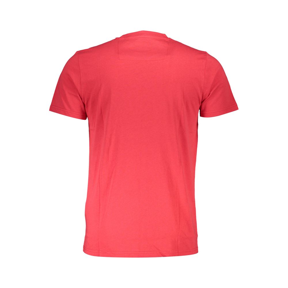 Cavalli Class Rotes Baumwolle Männer T-Shirt