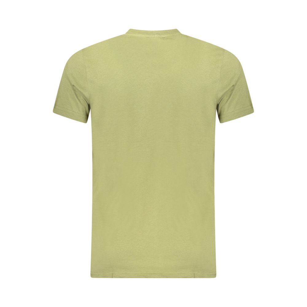 Cavalli Class Grünes Baumwolle Männer T-Shirt