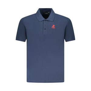 U.S. Grand Polo Blaues Baumwoll-Poloshirt für Männer