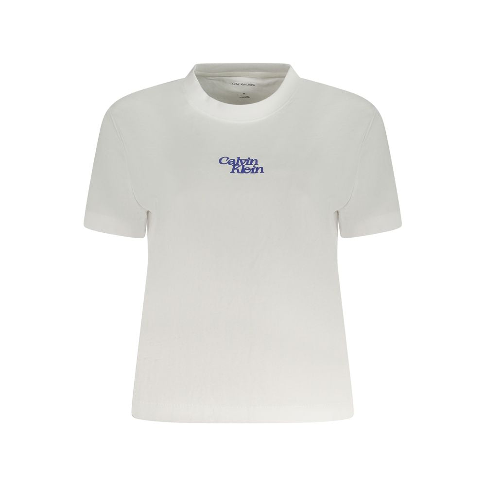 Calvin Klein Weißes T-Shirt aus Baumwolle für Frauen