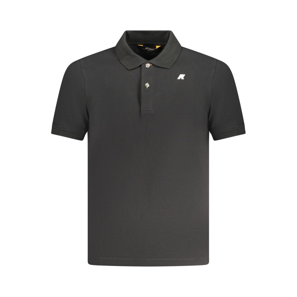 K-WAY Schwarzes Baumwoll-Poloshirt