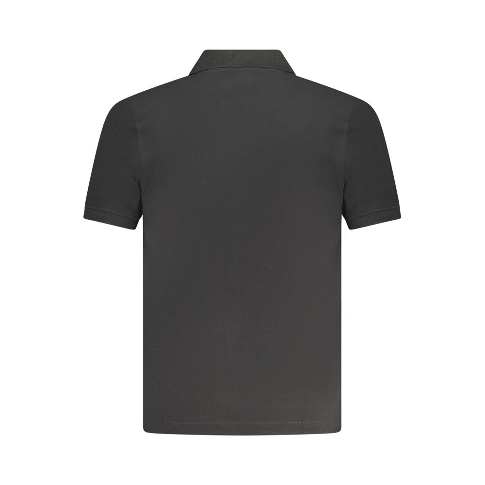 K-WAY Schwarzes Baumwoll-Poloshirt