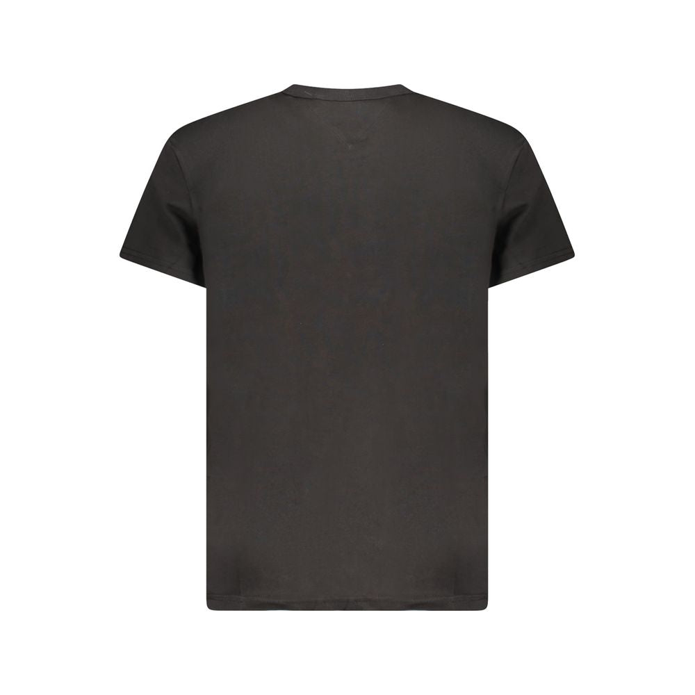 Tommy Hilfiger Schwarzes Baumwolle Männer T-Shirt