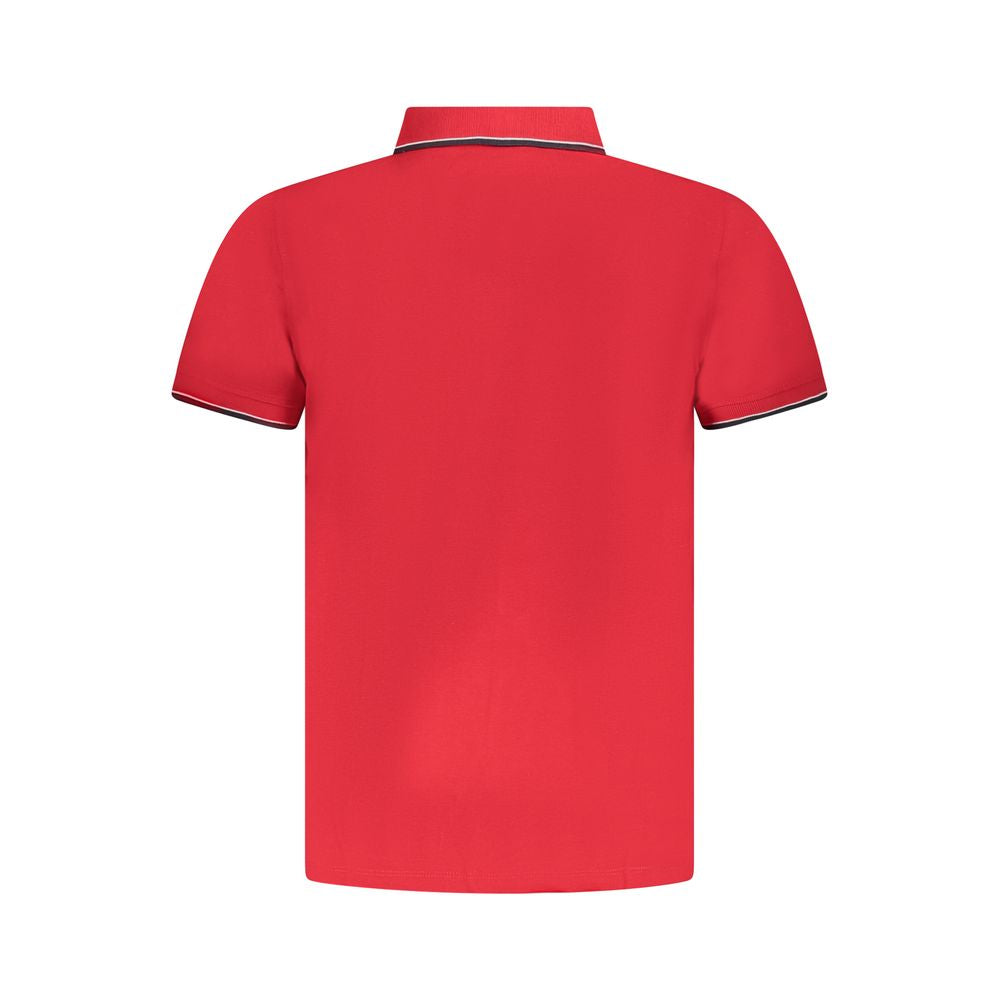 Norway 1963 Rotes Baumwoll-Poloshirt