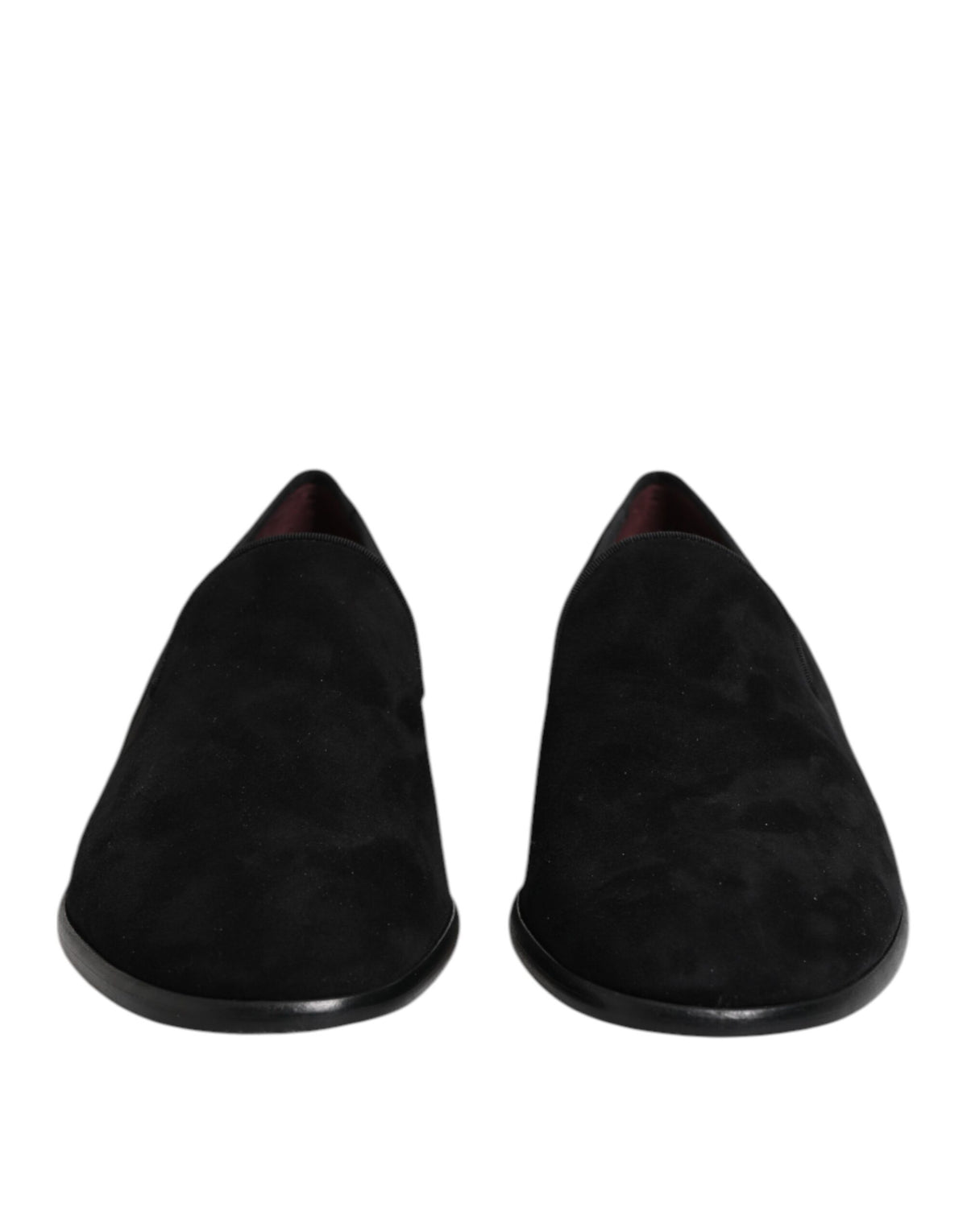 Dolce & Gabbana Schwarze Wildleder-Slipper Formelle Schuhe