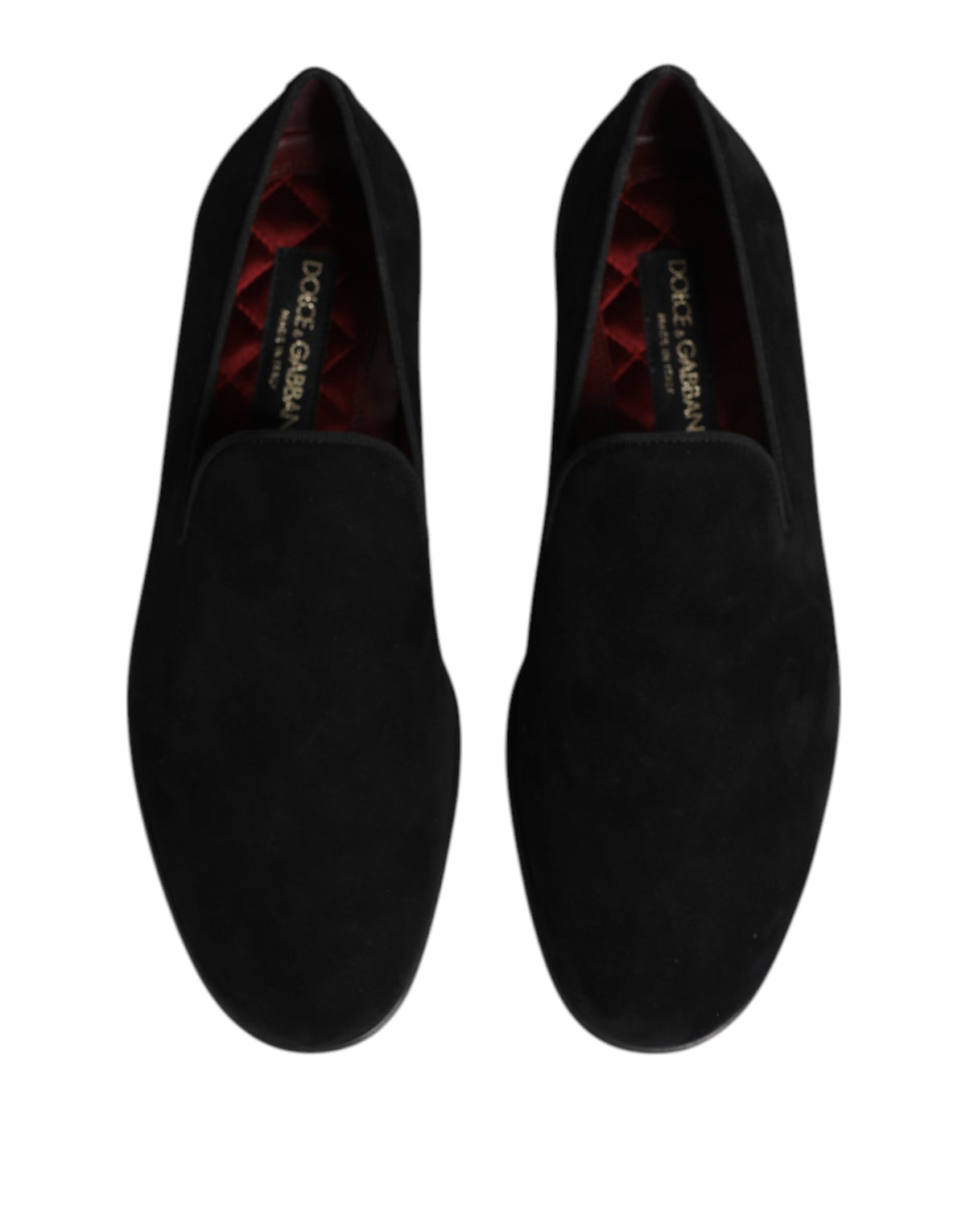 Dolce & Gabbana Schwarze Wildleder-Slipper Formelle Schuhe