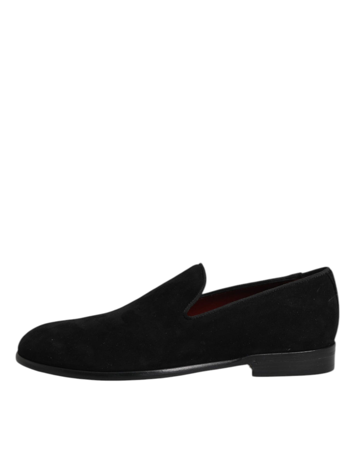 Dolce & Gabbana Schwarze Wildleder-Slipper Formelle Schuhe