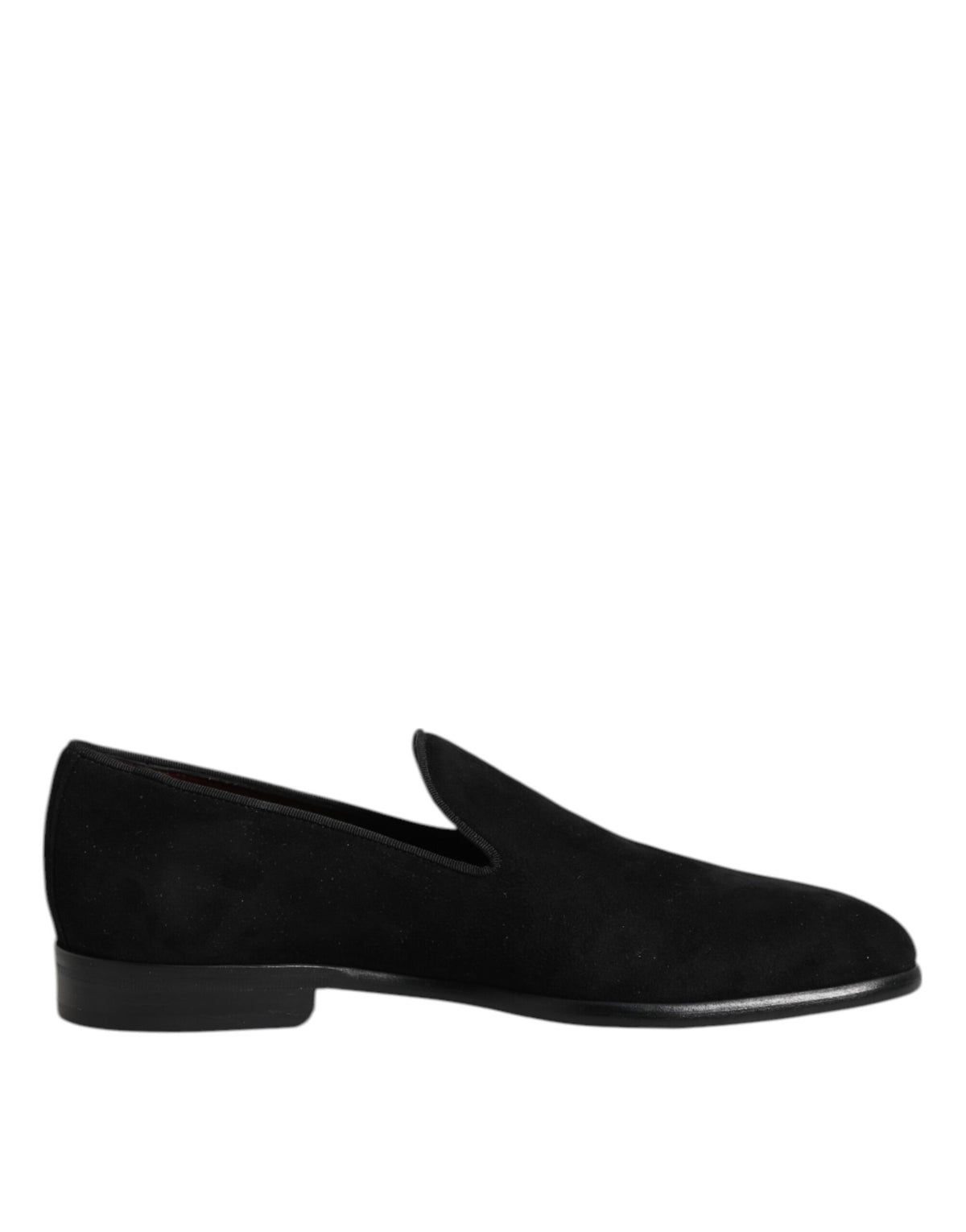Dolce & Gabbana Schwarze Wildleder-Slipper Formelle Schuhe
