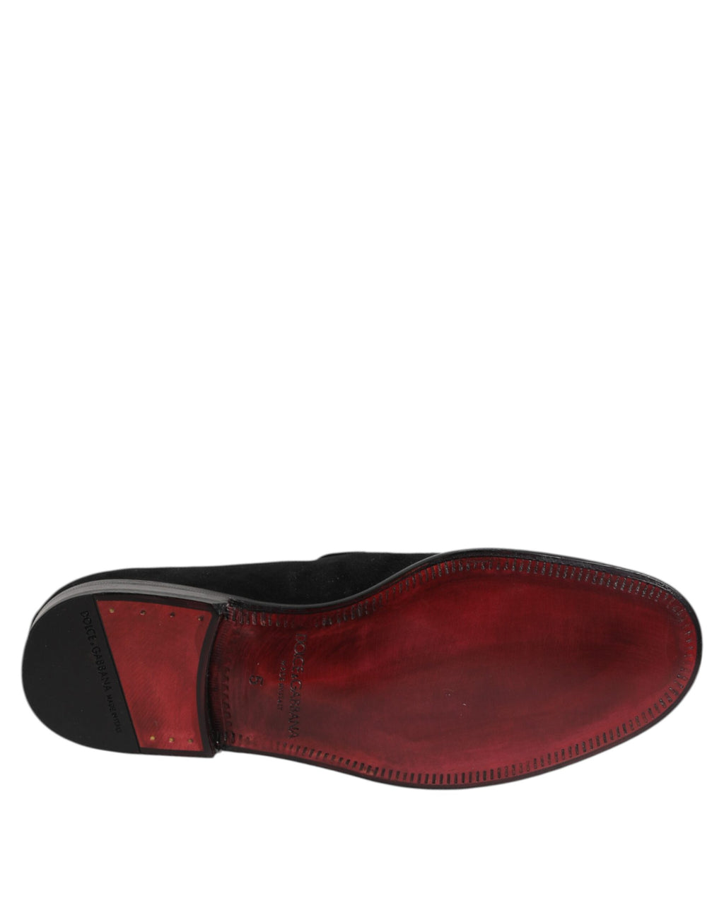 Dolce & Gabbana Schwarze Wildleder-Slipper Formelle Schuhe