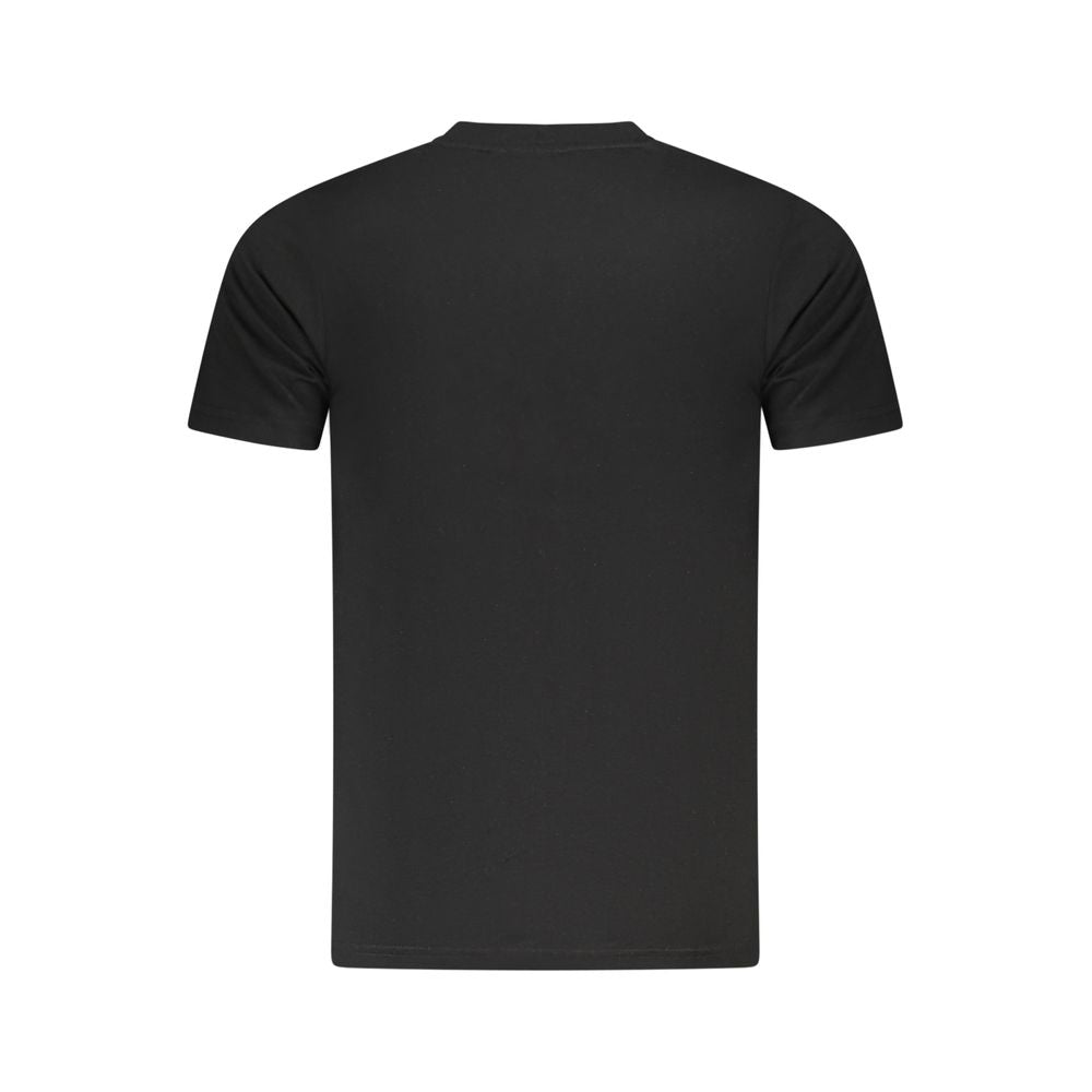 Cavalli Class Schwarzes Baumwolle Männer T-Shirt