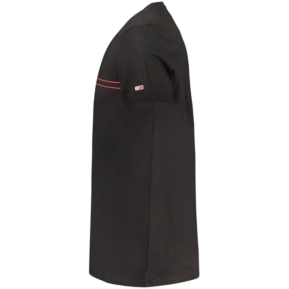 Tommy Hilfiger Schwarzes Baumwolle Männer T-Shirt