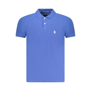 Marina Yachting Blaues Baumwoll-Poloshirt für Männer