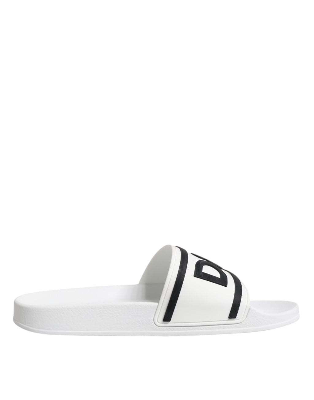 Dolce & Gabbana Weiße DG Logo Pantoletten Sandalen Beachwear Schuhe