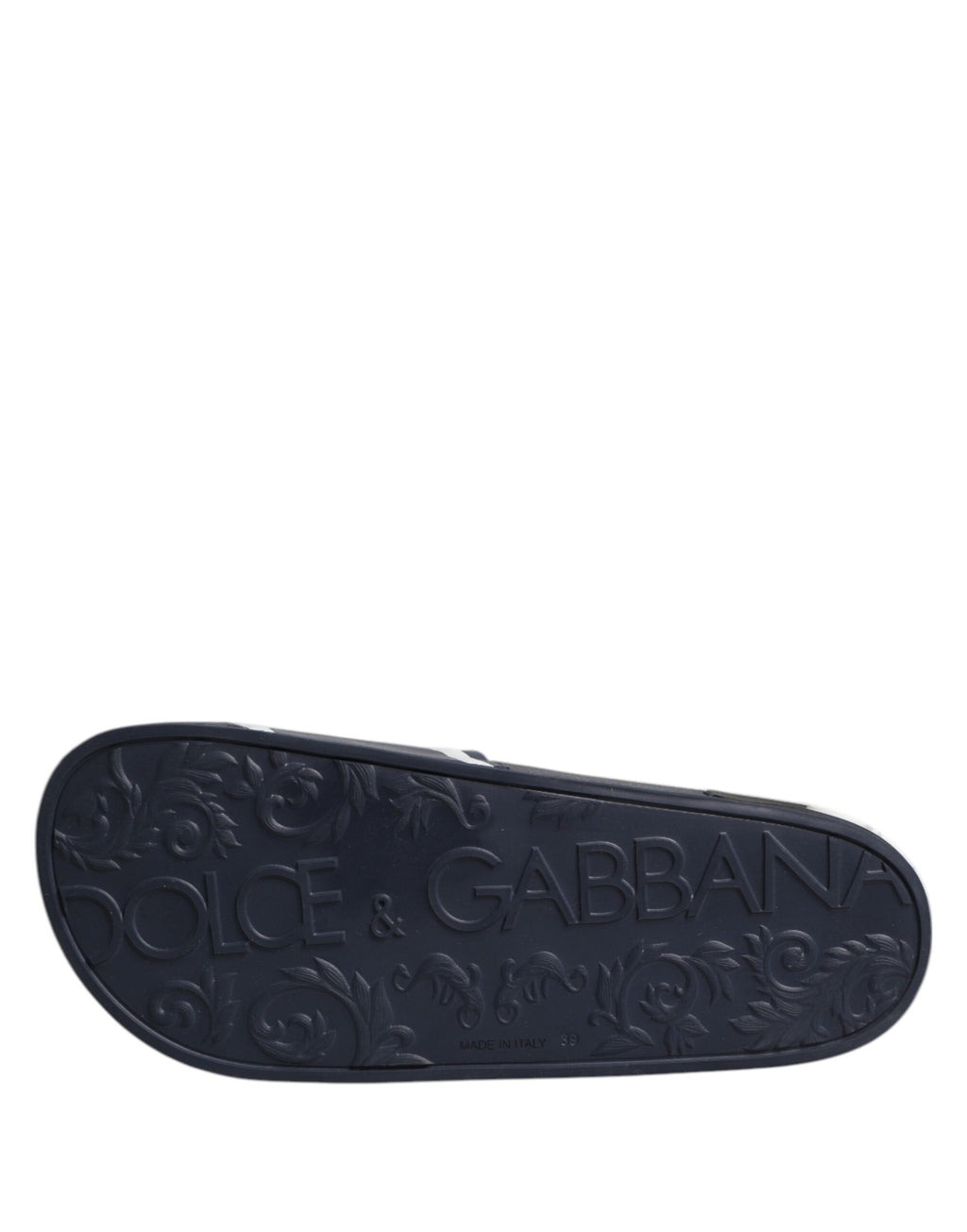 Dolce & Gabbana Blaue DG Logo Pantoletten Sandalen Beachwear Schuhe