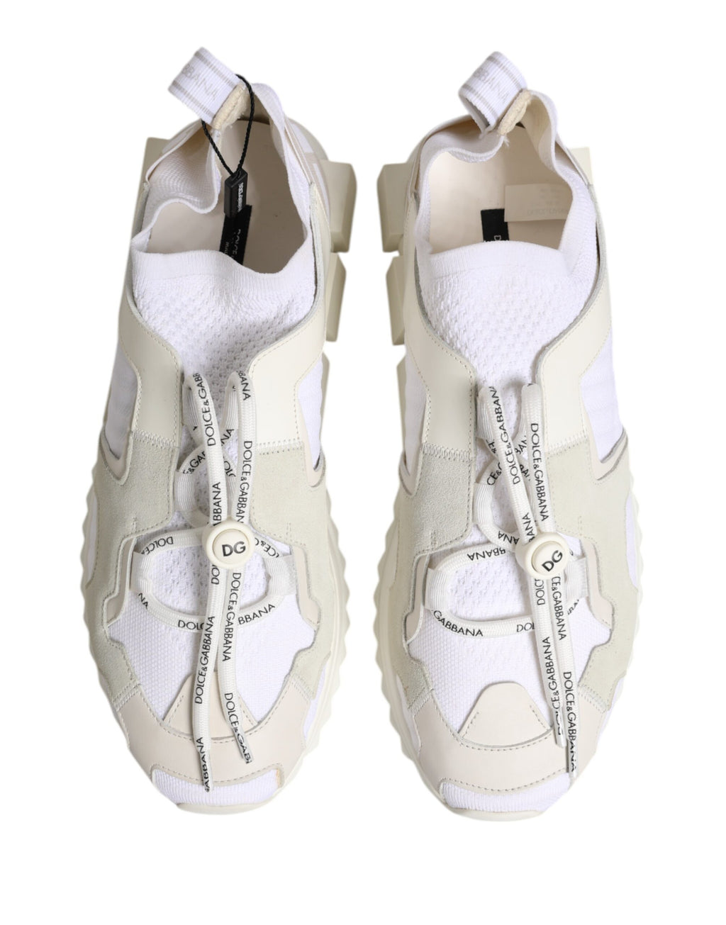 Dolce & Gabbana Weiß Mesh Sorrento Trekking Turnschuhe Schuhe