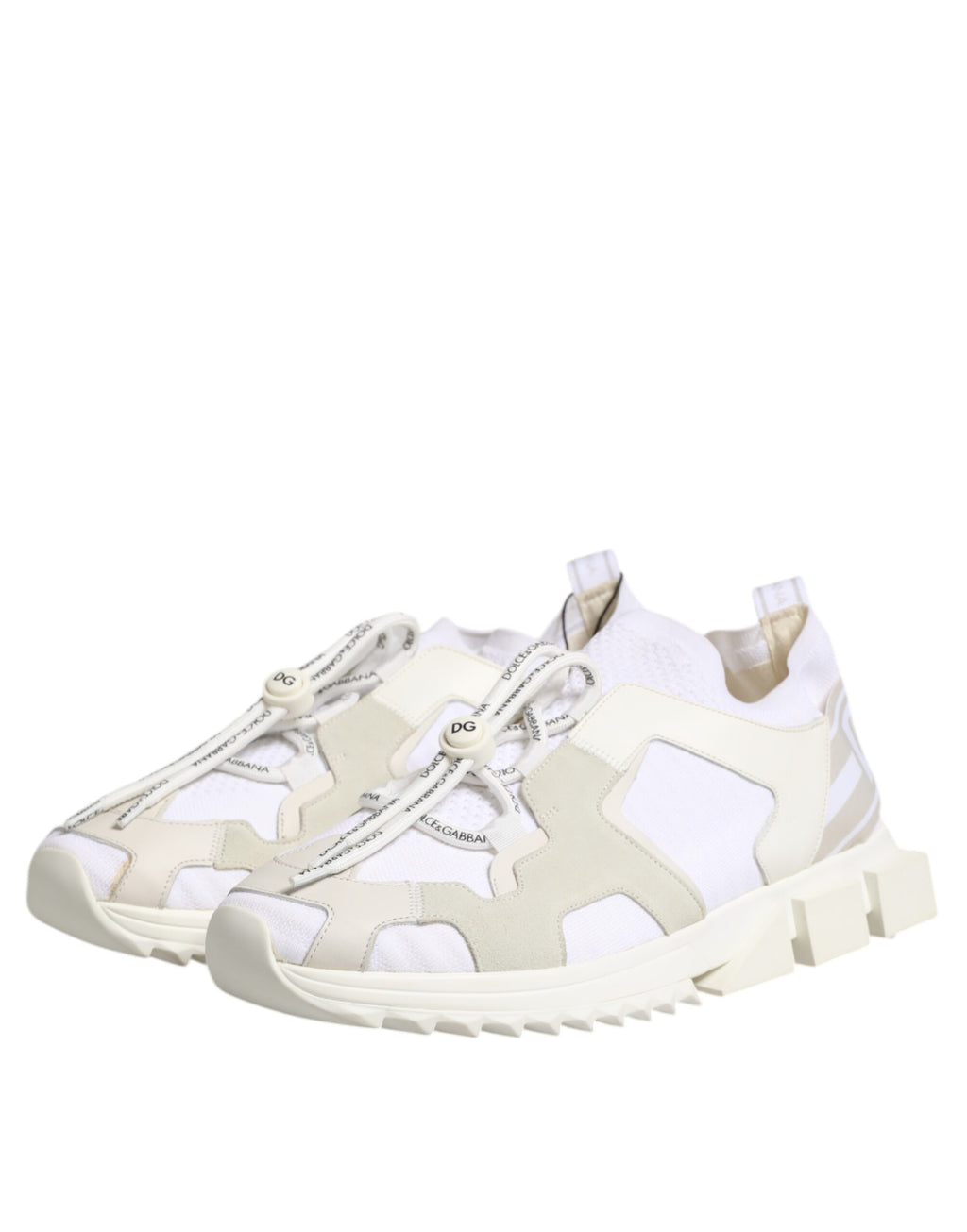 Dolce & Gabbana Weiß Mesh Sorrento Trekking Turnschuhe Schuhe