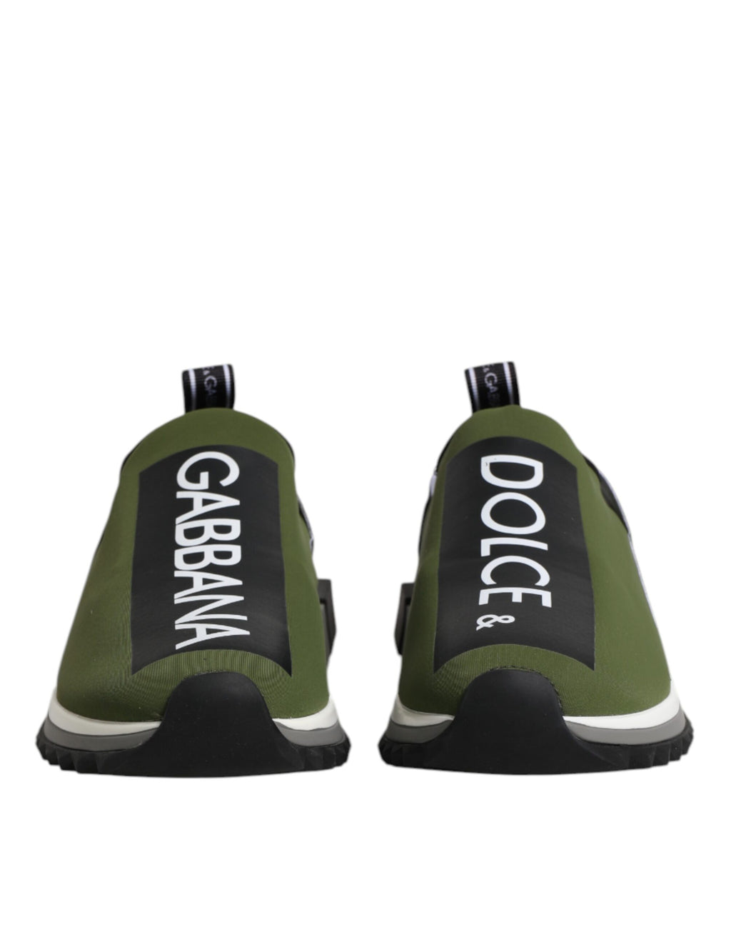 Dolce & Gabbana Grün Schwarz Slip On Sorrento Sneakers Schuhe