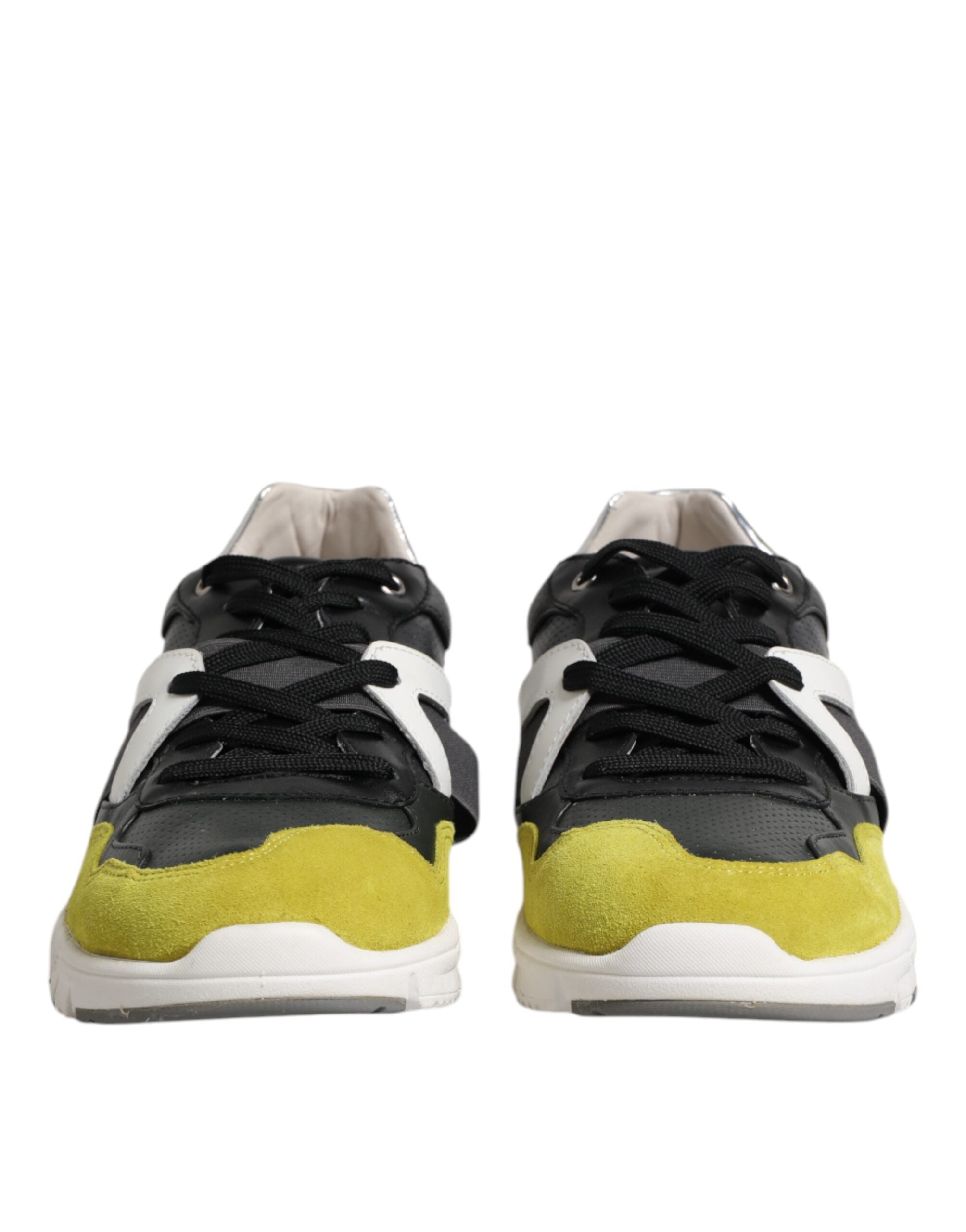 Dolce & Gabbana Multicolor Lace Up Low Top Männer Turnschuhe Schuhe