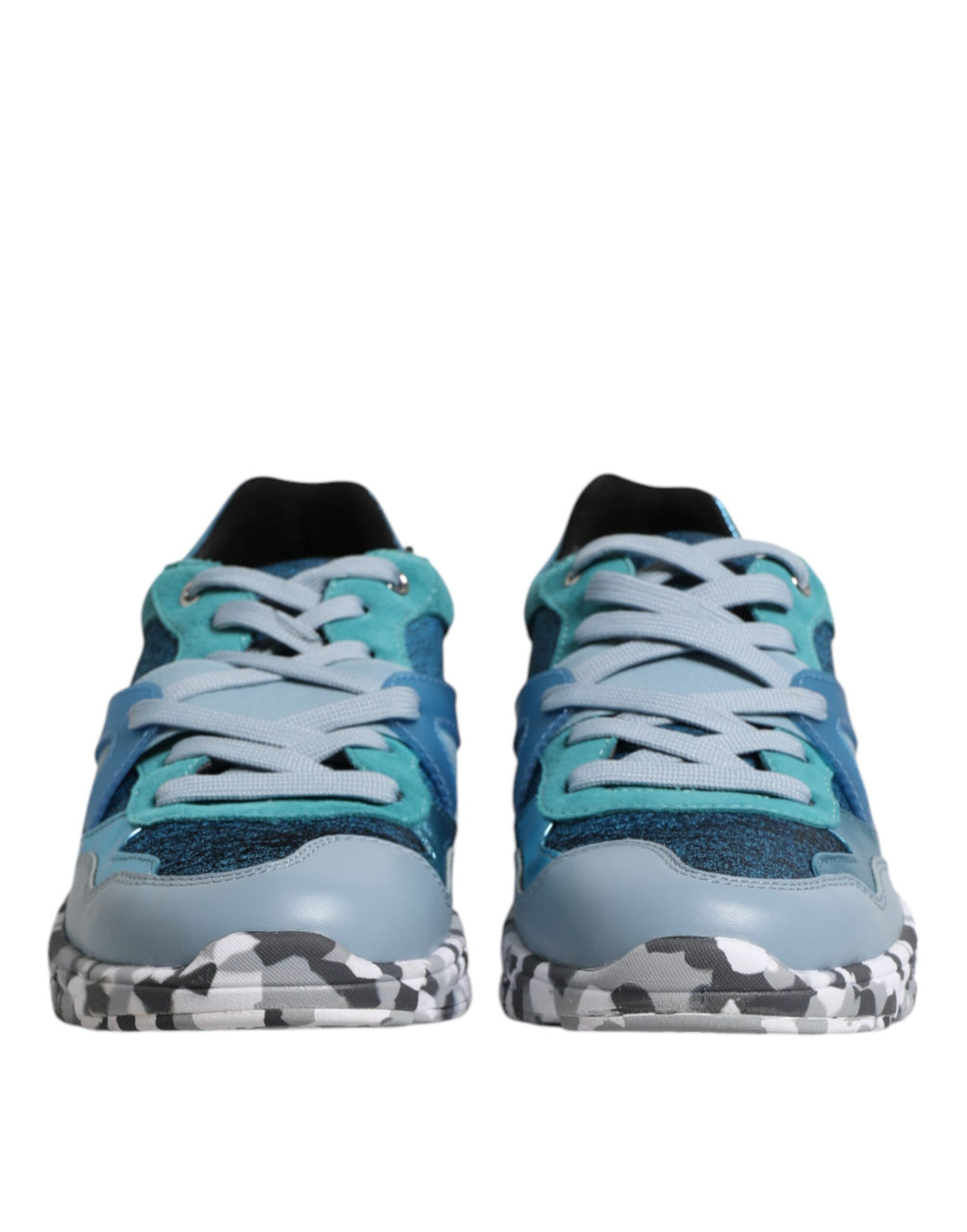 Dolce & Gabbana Multicolor Lace Up Low Top Männer Turnschuhe Schuhe