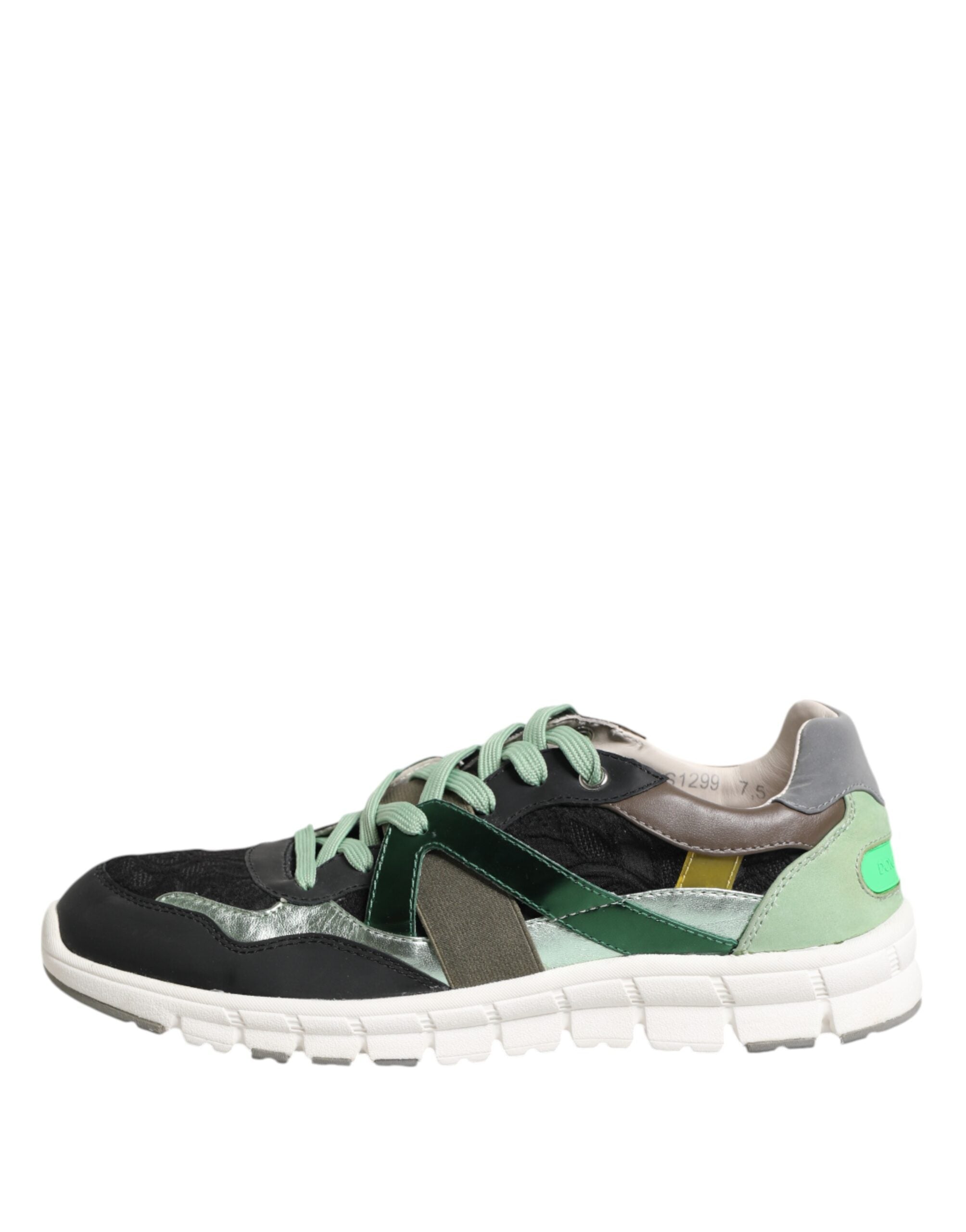 Dolce & Gabbana Multicolor Lace Up Low Top Turnschuhe Schuhe