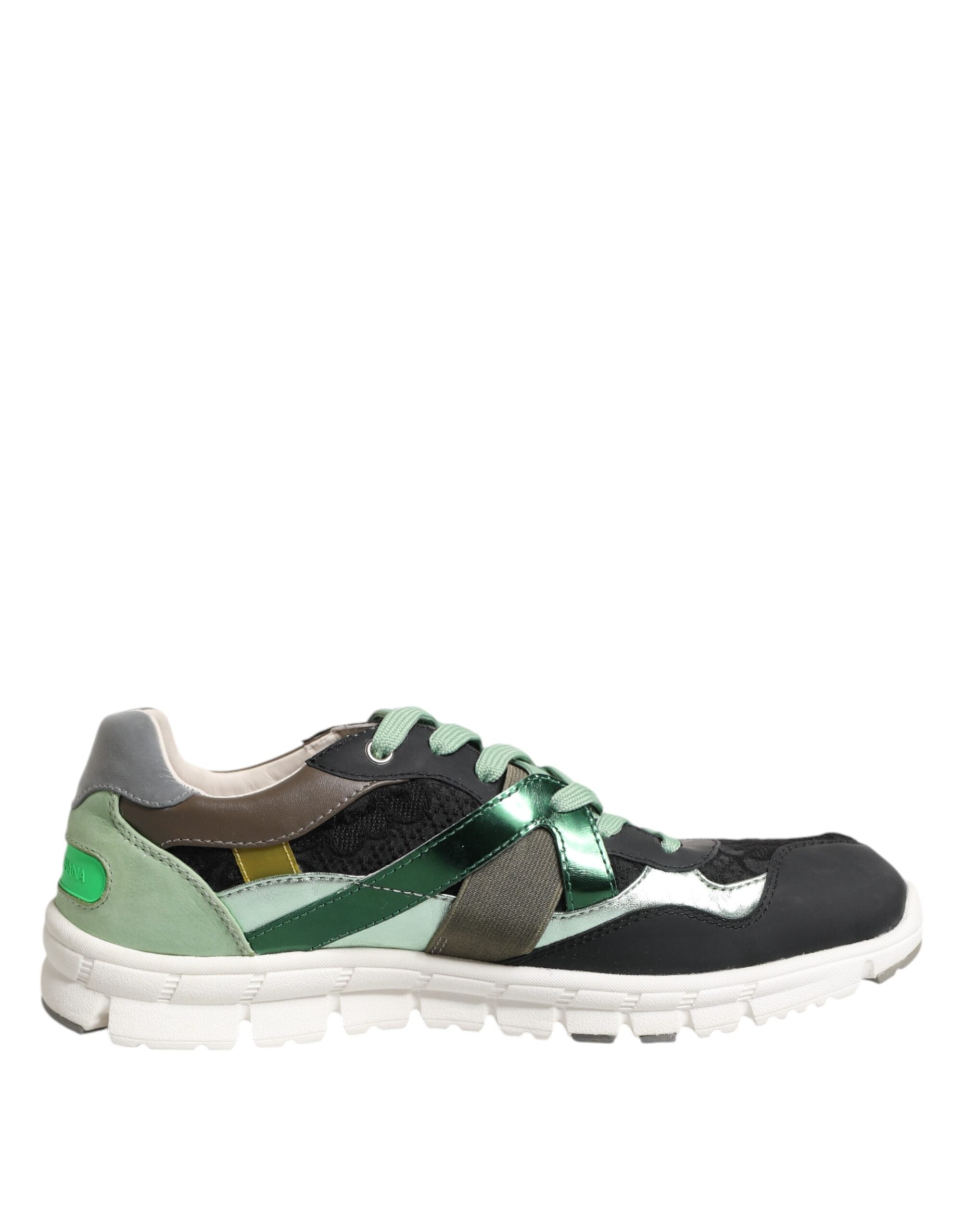 Dolce & Gabbana Multicolor Lace Up Low Top Turnschuhe Schuhe