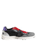 Dolce & Gabbana Multicolor Lace Up Low Top Men Sneakers Shoes