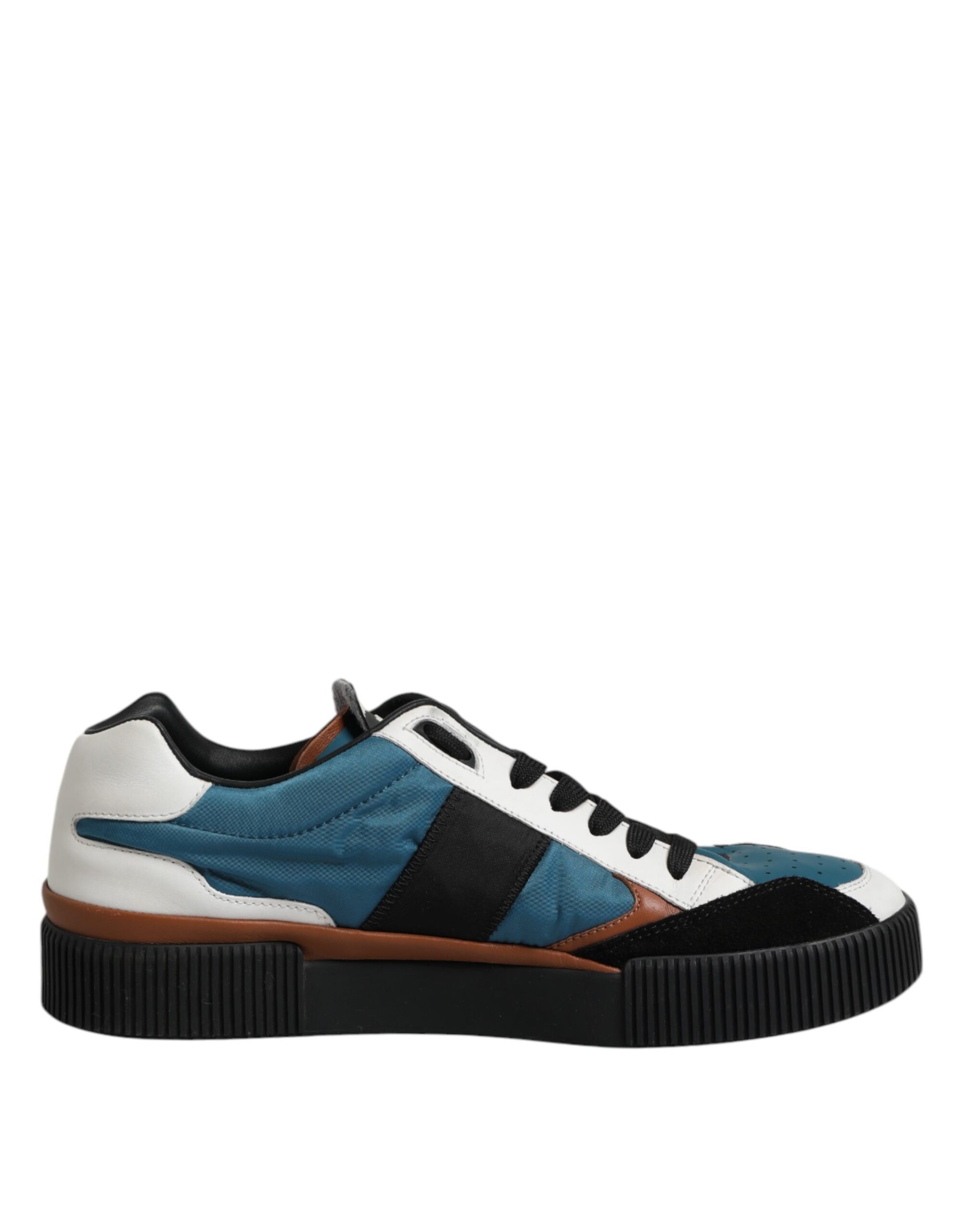 Dolce & Gabbana Multicolor Leder Low Top Männer Turnschuhe Schuhe