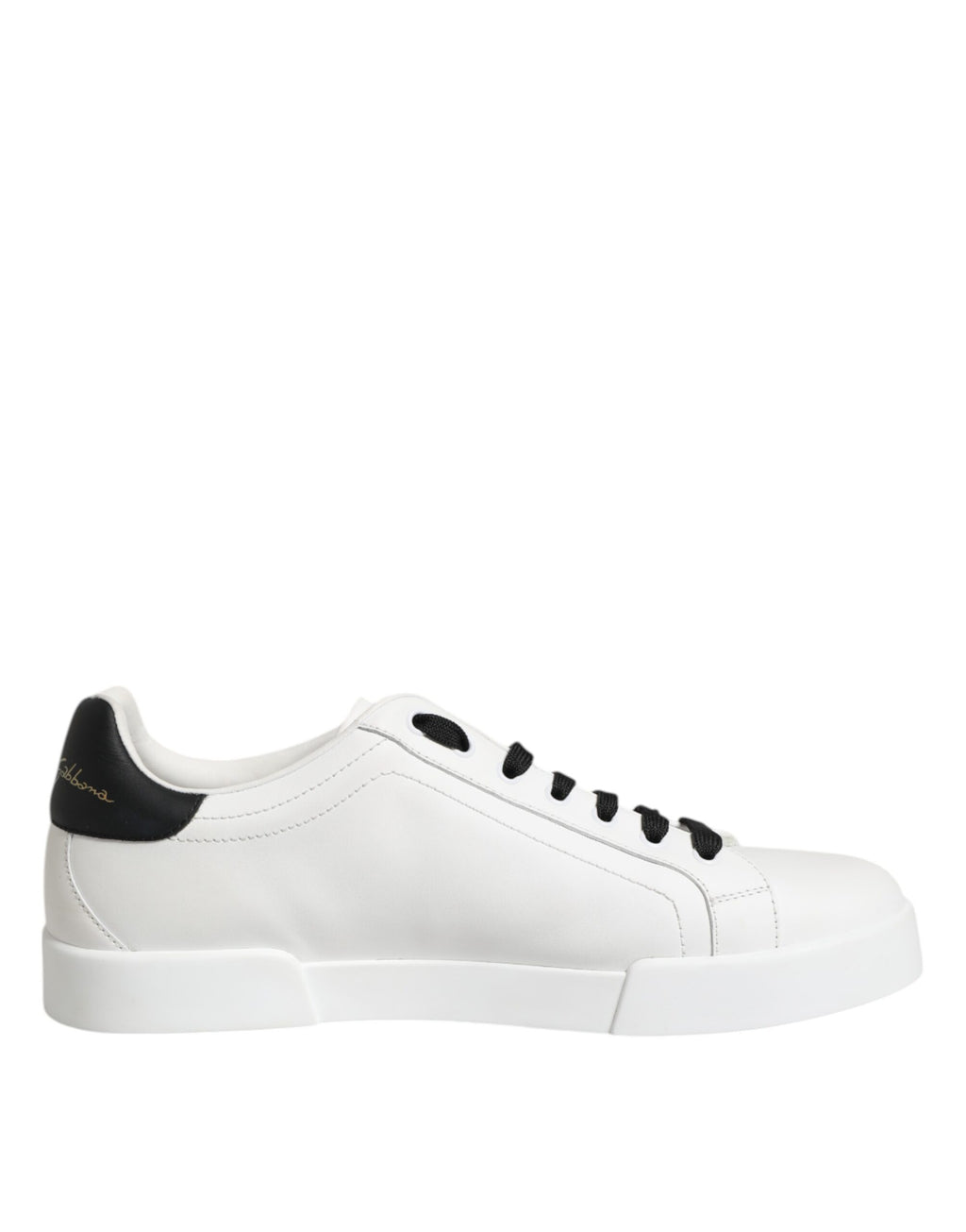 Dolce & Gabbana Weißes Leder DG Logo Low Top Sneakers Schuhe