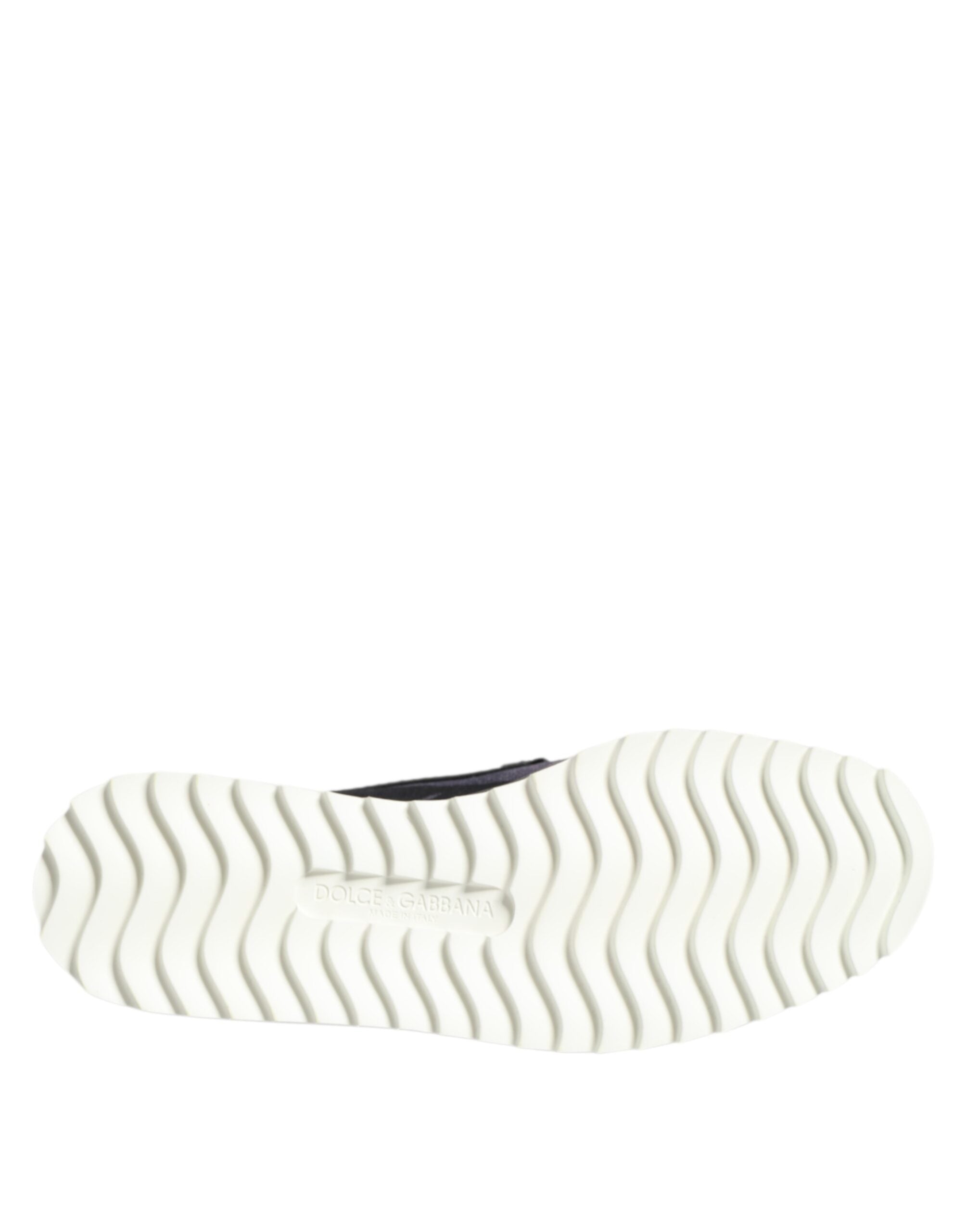 Dolce & Gabbana Schwarz Tropical Slip On Männer Turnschuhe Schuhe