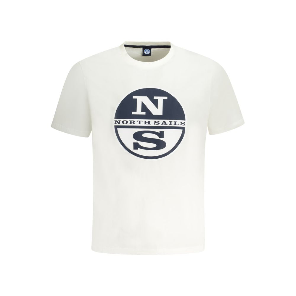 North Sails Weißes Baumwolle Männer T-Shirt