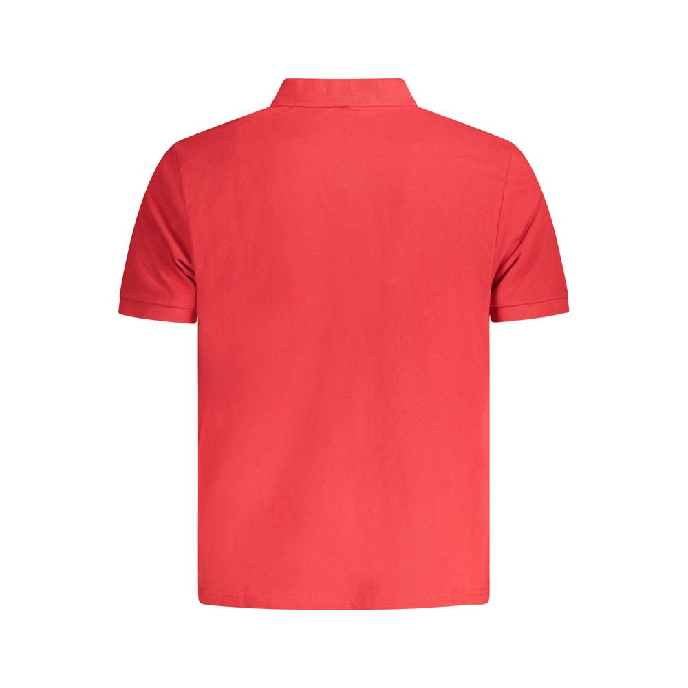 North Sails Rotes Baumwoll-Poloshirt für Männer