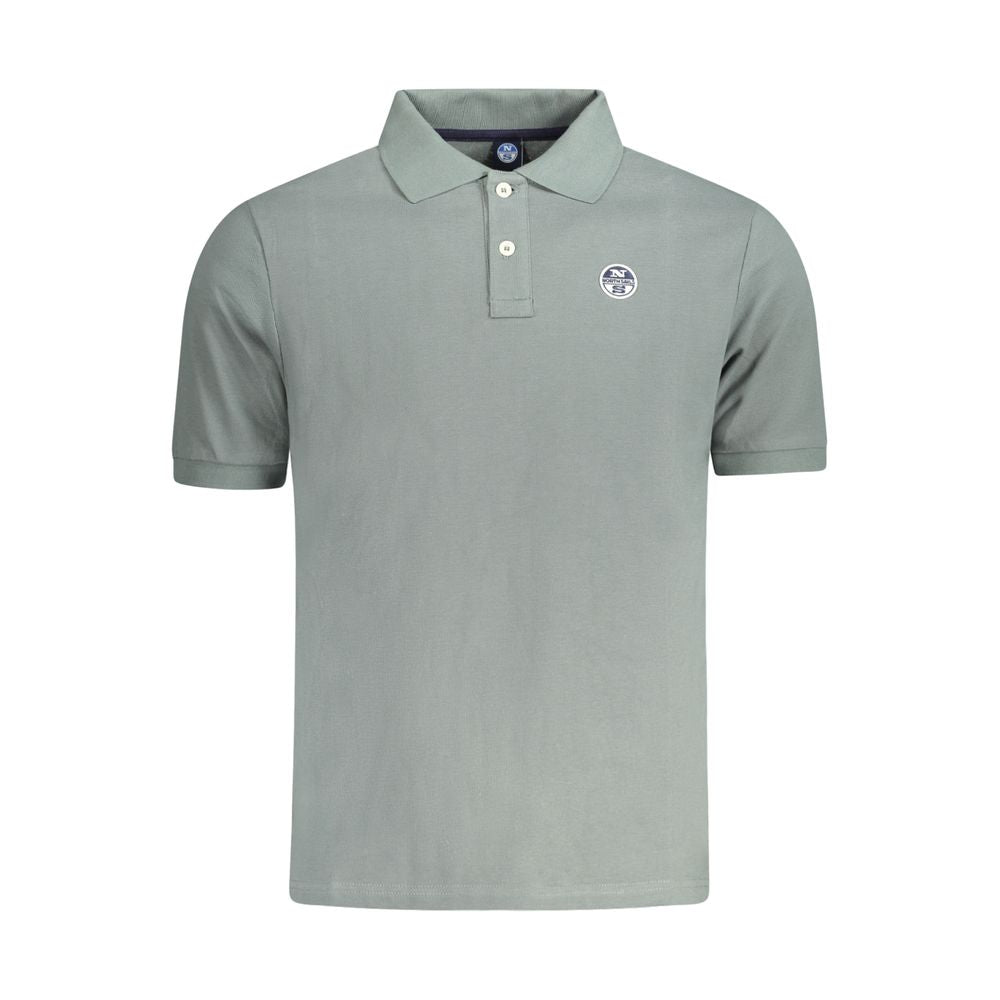 North Sails Grünes Baumwoll-Poloshirt für Männer