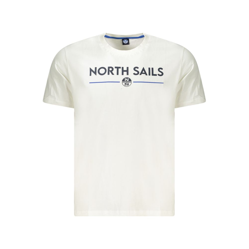 North Sails Weißes Baumwolle Männer T-Shirt
