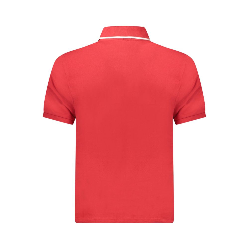 North Sails Rotes Baumwoll-Poloshirt für Männer