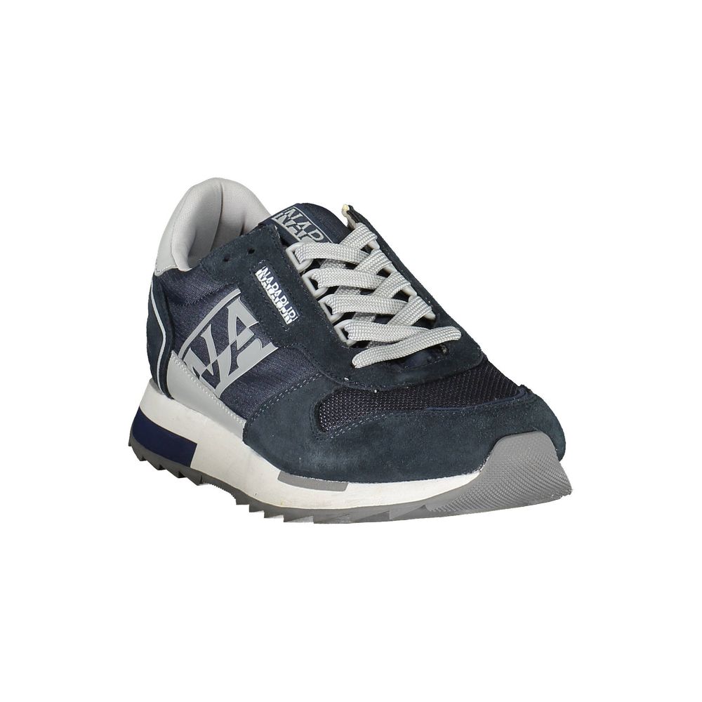 Napapijri Blaues Leder Herren Sneaker