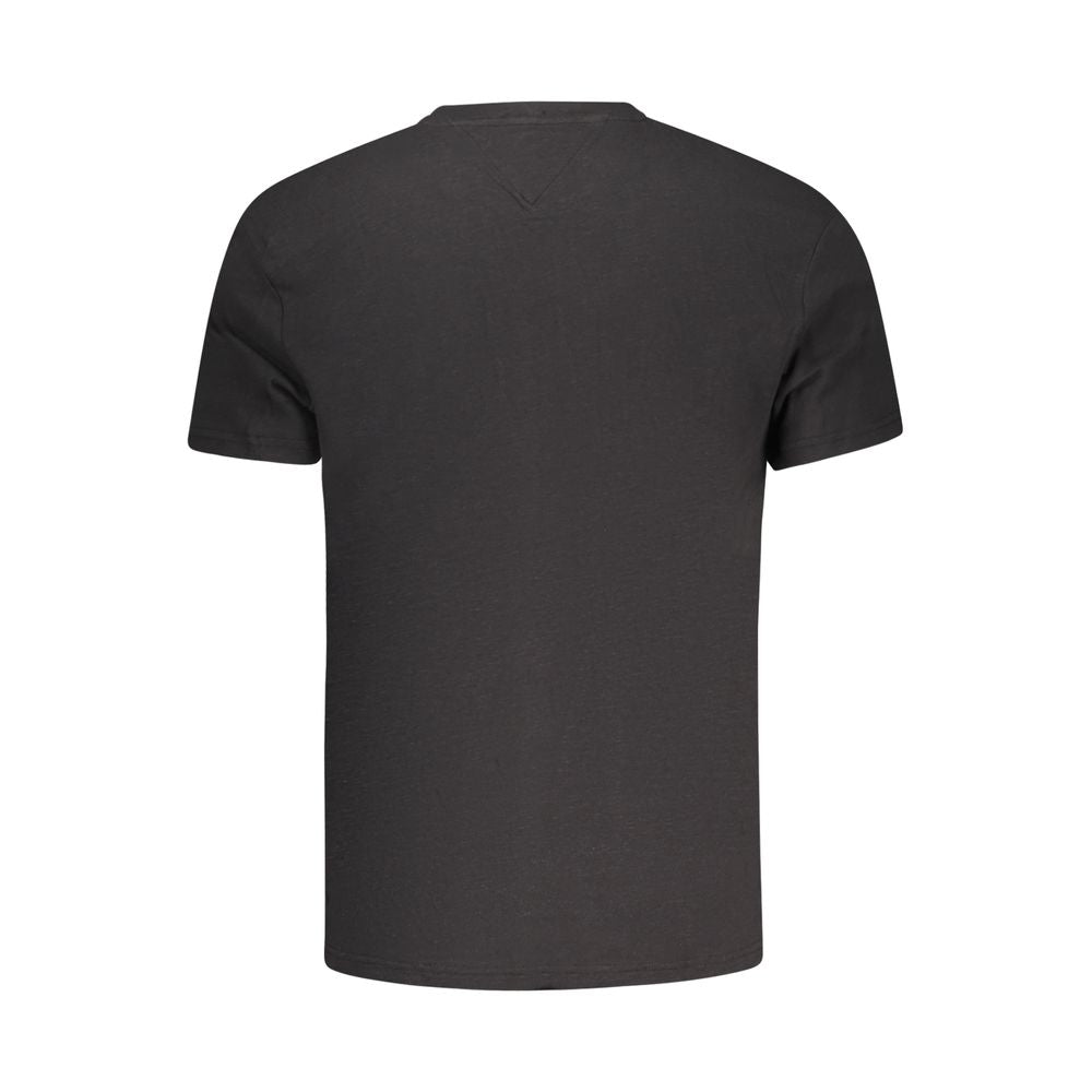 Tommy Hilfiger Schwarzes Baumwolle Männer T-Shirt