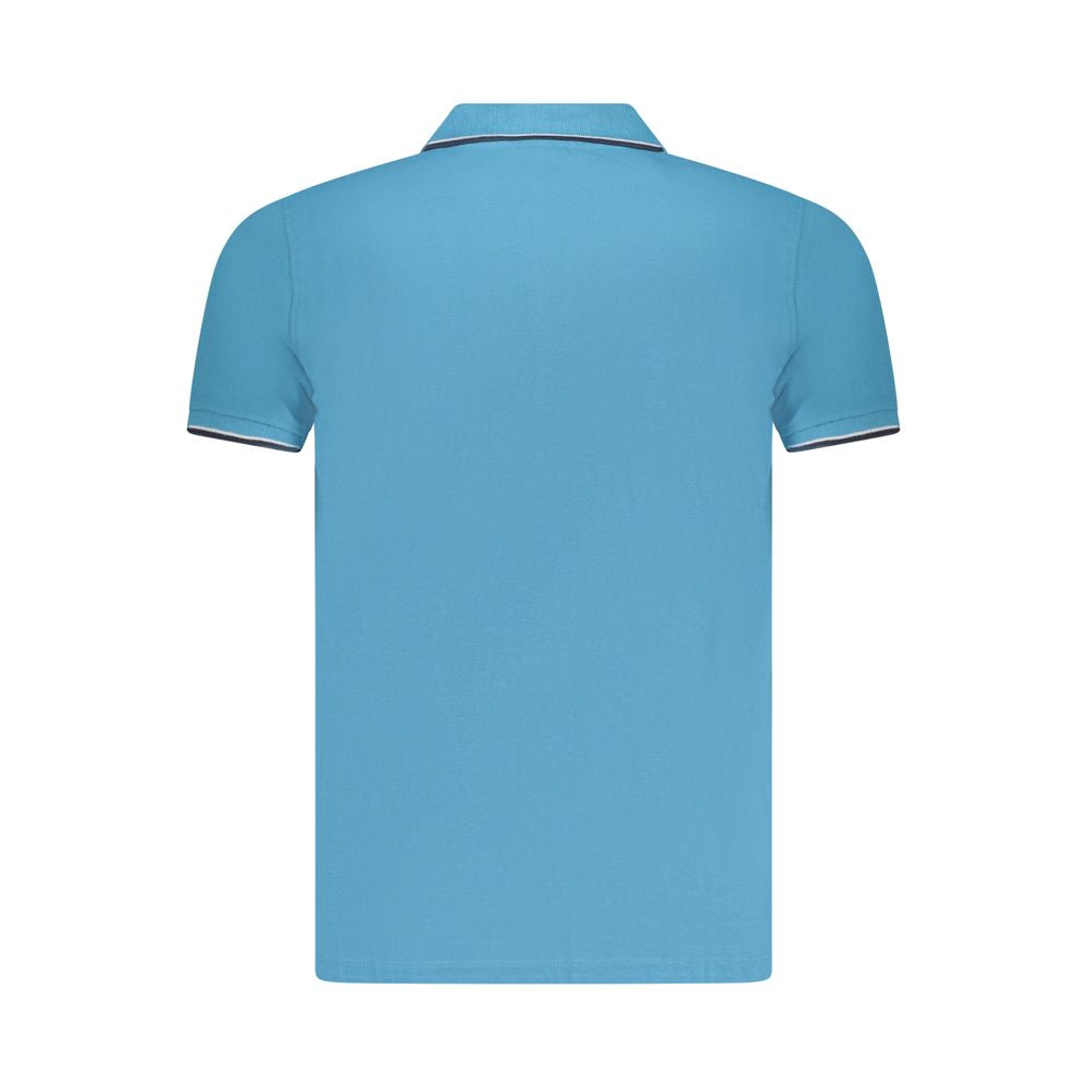 Norway 1963 Blaues Baumwoll-Poloshirt für Männer