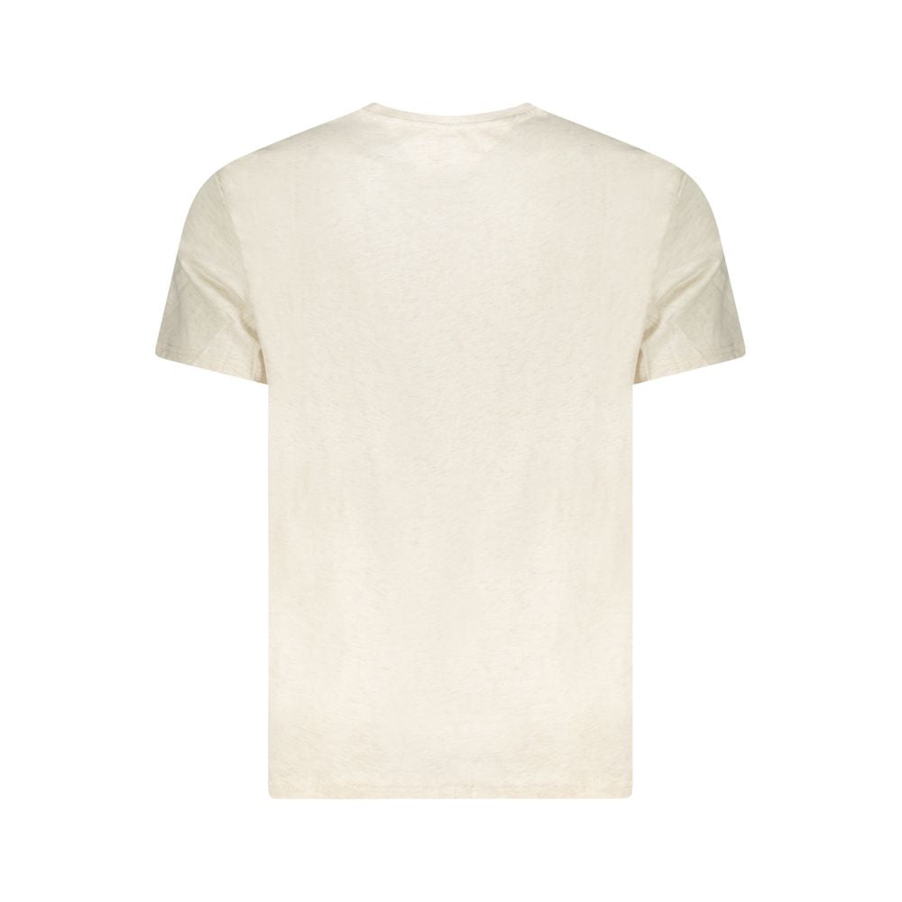 Tommy Hilfiger Beige Baumwolle Männer T-Shirt