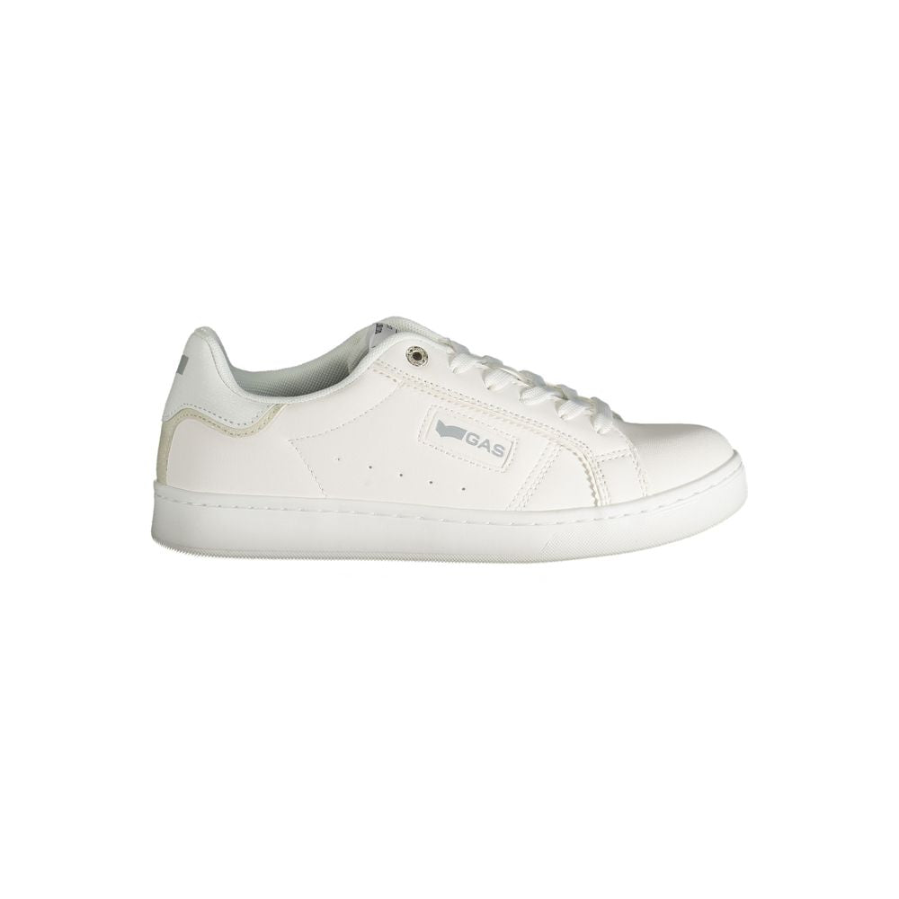 Gas Weißer Polyester Damen Sneaker